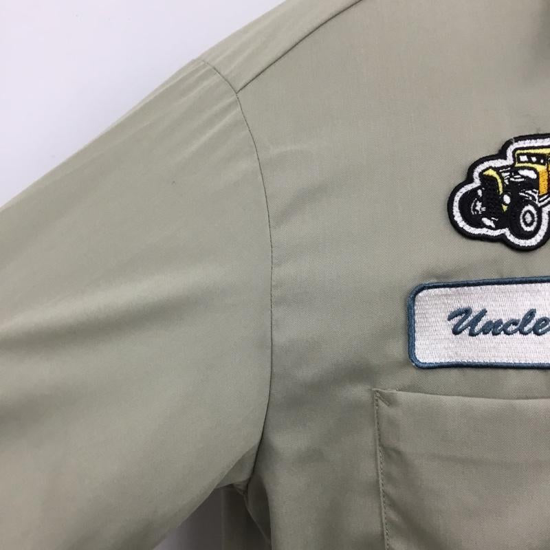 フリークスストア FREAK S STORE シャツ、ブラウス 半袖 半袖シャツ カラーシャツ 半袖カットソー ワッペンシャツ S ロゴ、文字 ベージュ / ベージュ /  メンズ USED 古着 中古 10120831