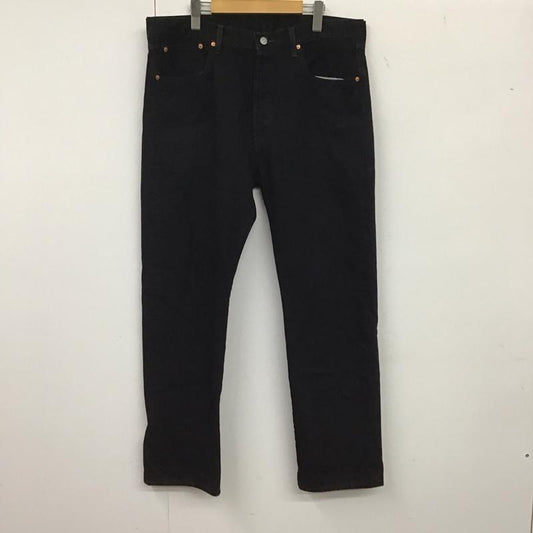 リーバイストラウスアンドコー Levi Strauss & co. パンツ デニム、ジーンズ デニムパンツ ワイドパンツ カジュアルパンツ 38 無地 黒 / ブラック /  メンズ USED 古着 中古 10134690