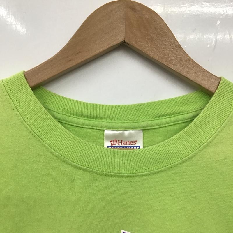 ヘインズ HANES Tシャツ 半袖 半袖カットソー プリントTシャツ クルーネックカットソー 90s 00s M ロゴ、文字 緑 / グリーン /  メンズ USED 古着 中古 10131374