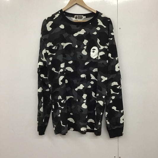アベイシングエイプ A BATHING APE カットソー 長袖 長袖カットソー プリントカットソー クルーネック XXL プリント マルチカラー / マルチカラー /  メンズ USED 古着 中古 10140859