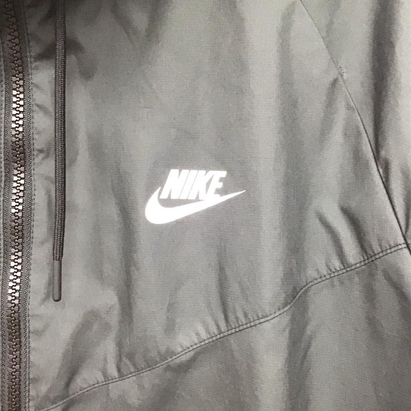ナイキ NIKE ジャケット、上着 ジャンパー、ブルゾン 727324-010 ナイロンジャケット ジップアップパーカー L ロゴ、文字 黒 / ブラック /  メンズ USED 古着 中古 10150911