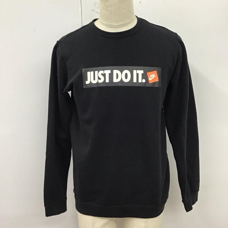 ナイキ NIKE トレーナー 長袖 928700-010 スウェット 裏起毛 M ロゴ、文字 黒 / ブラック /  メンズ USED 古着 中古 10123277