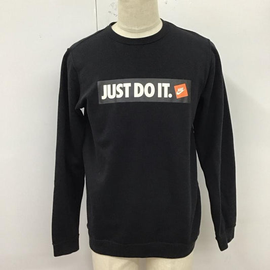 ナイキ NIKE トレーナー 長袖 928700-010 スウェット 裏起毛 M ロゴ、文字 黒 / ブラック /  メンズ USED 古着 中古 10123277