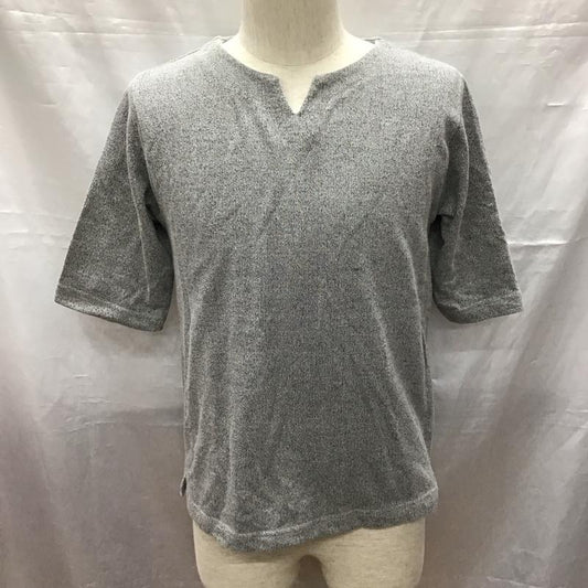 イッカ ikka カットソー 半袖 17SSCS-1506K 五分袖 S 無地 灰 / グレー /  メンズ USED 古着 中古 10117043
