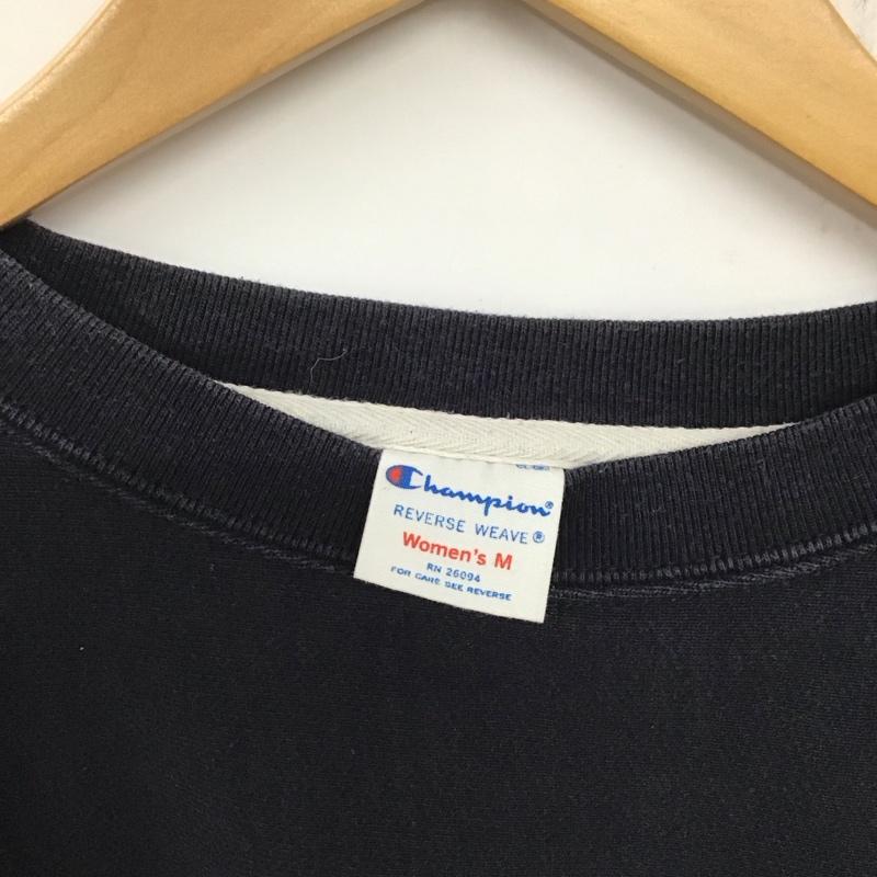 チャンピオン Campion トレーナー 長袖 M 無地 紺 / ネイビー /  レディース USED 古着 中古 10136490