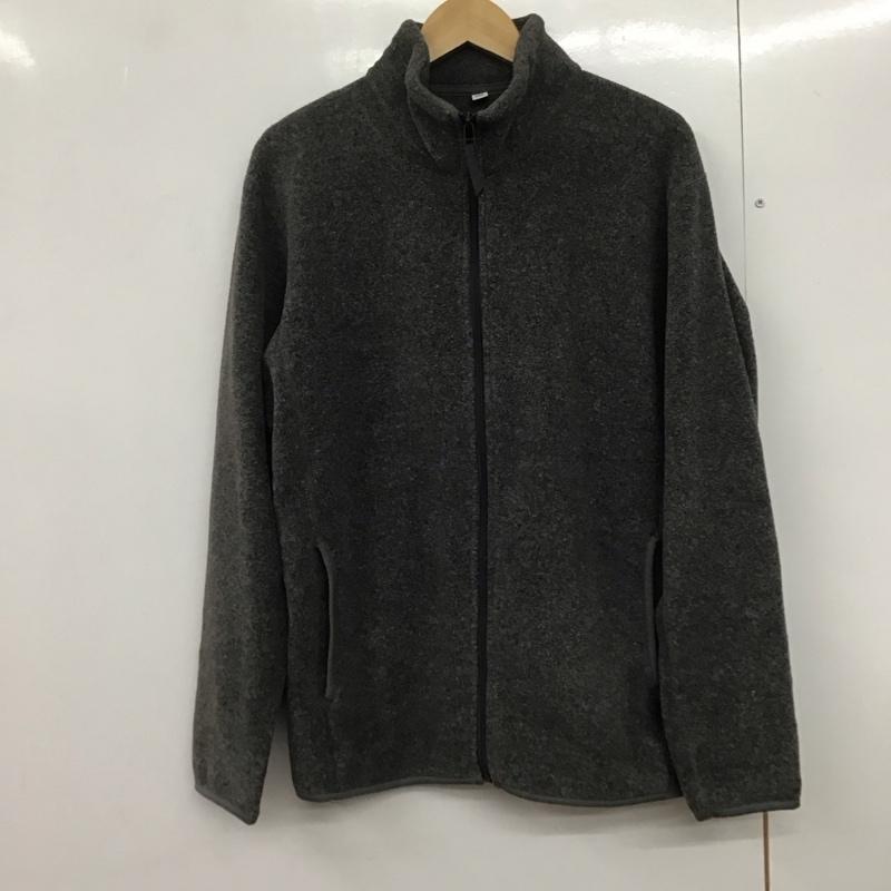 ユニクロ UNIQLO ジャケット、上着 ジャケット、ブレザー 347-079436 フリースフルジップジャケット L 無地 灰 / グレー /  メンズ USED 古着 中古 10141240