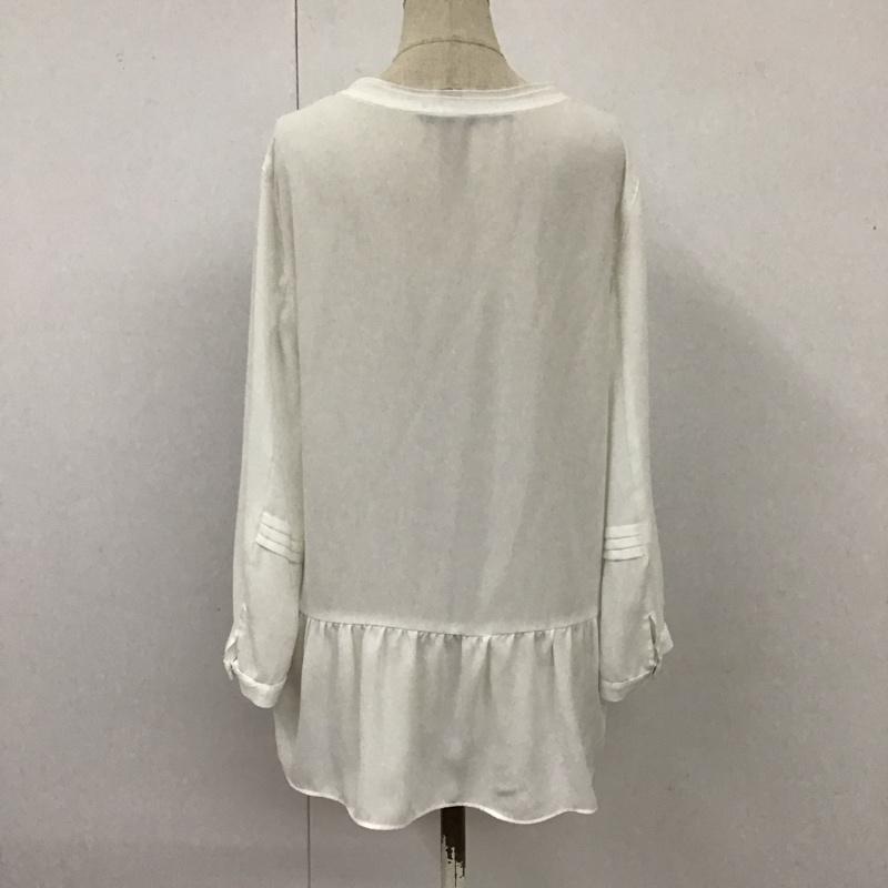 ザラ ZARA カットソー 長袖 7696 381 251 スキッパー S 無地 白 / ホワイト /  レディース USED 古着 中古 10113485