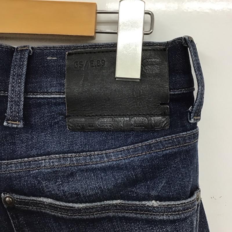 ジースターロゥ G-STAR RAW パンツ デニム、ジーンズ デニムパンツ スリムパンツ カジュアルパンツ ストレッチパンツ 27インチ 無地 インディゴ / インディゴ /  メンズ USED 古着 中古 10148956
