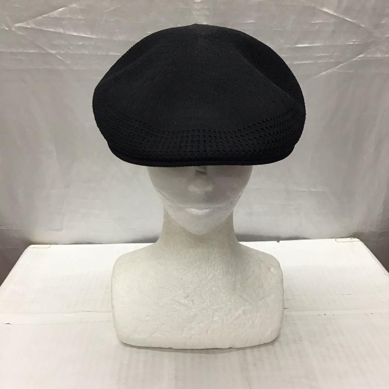 カンゴール KANGOL 帽子 ハンチング 0290BC Tropic 504 Ventair XL ロゴ、文字 黒 / ブラック /  メンズ USED 古着 中古 10120889