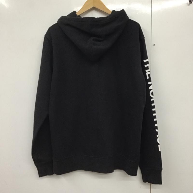 ザノースフェイス THE NORTH FACE パーカー 長袖 ジップアップパーカー 長袖パーカー カジュアルジャケット L ロゴ、文字 黒 / ブラック /  メンズ USED 古着 中古 10140823