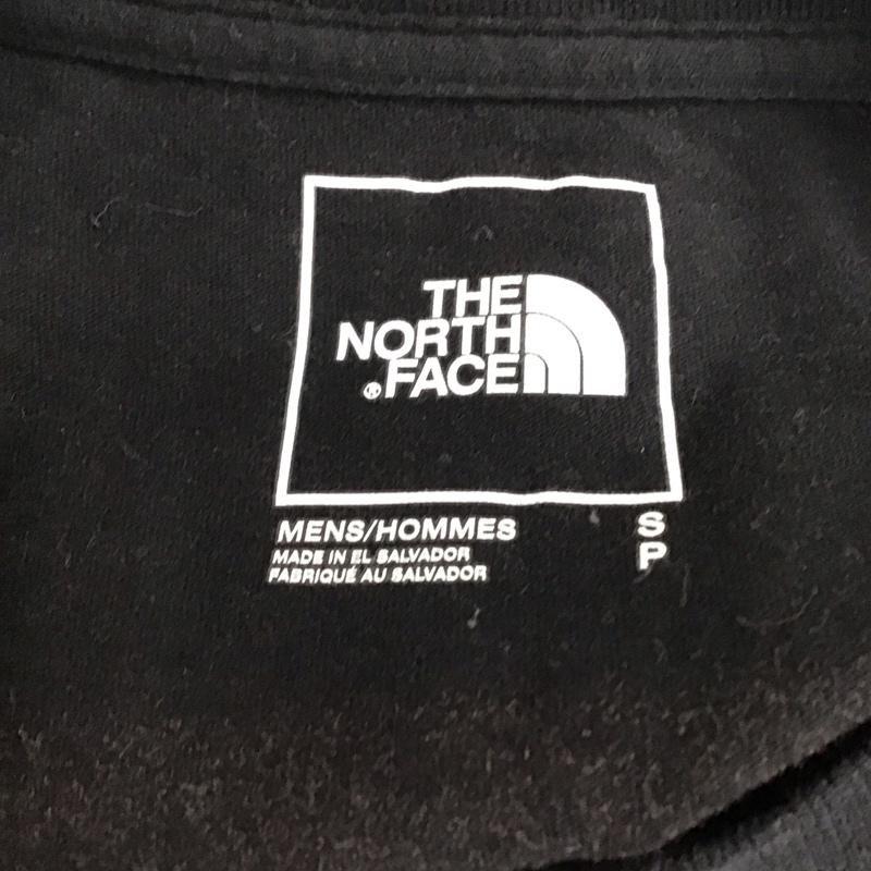 ザノースフェイス THE NORTH FACE Tシャツ 半袖 半袖カットソー プリントTシャツ クルーネックカットソー S ロゴ、文字 黒 / ブラック /  メンズ USED 古着 中古 10119507