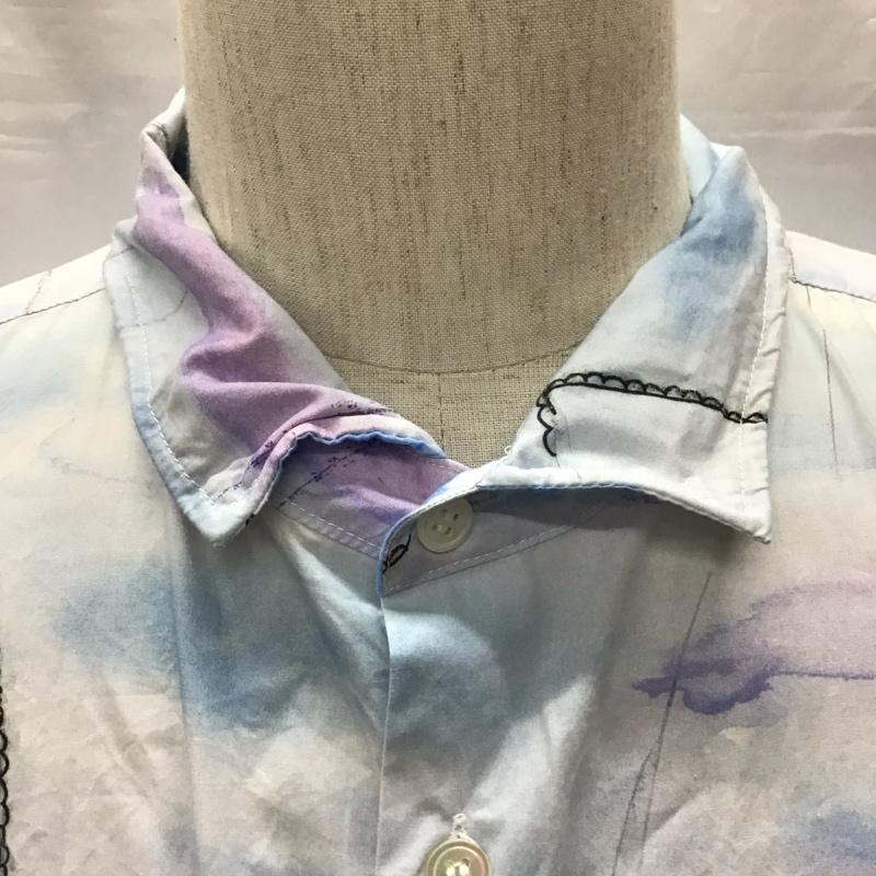 ニコアンド niko and... シャツ、ブラウス 長袖 X222ZA00AD ツモリチサト コラボ総柄シャツ 長袖シャツ L プリント マルチカラー / マルチカラー /  メンズ USED 古着 中古 10117511