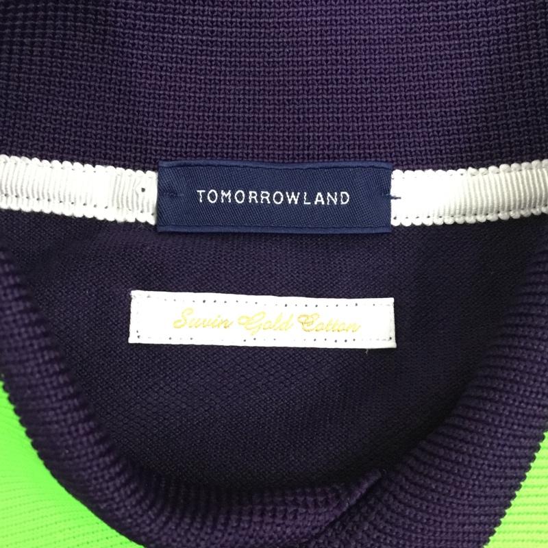 トゥモローランド TOMORROWLAND ポロシャツ 半袖 半袖ポロシャツ カラーシャツ 半袖カットソー M 無地 紫 / パープル /  メンズ USED 古着 中古 10109279