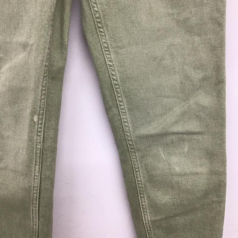 ザラ ZARA パンツ デニム、ジーンズ 4060/810/537 スキニーパンツ 38 無地 カーキ / カーキ /  レディース USED 古着 中古 10133632