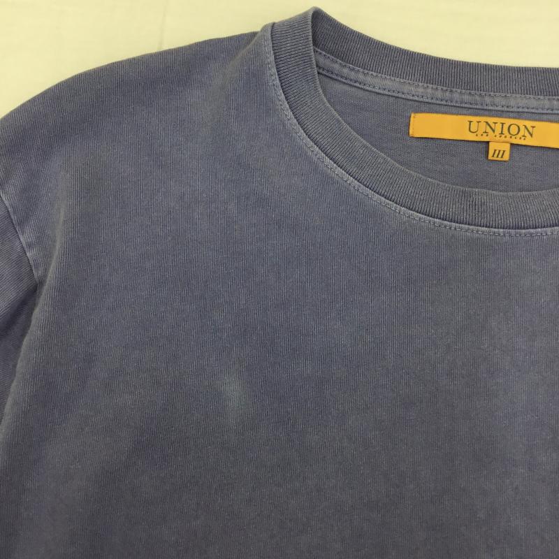 ユニオン UNION Tシャツ 長袖 UNION ORIFINAL BACCDA LS TEE L ロゴ、文字 紫 / パープル /  メンズ USED 古着 中古 10149773