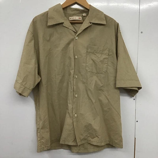 ユニクロ UNIQLO シャツ、ブラウス 半袖 331-449635 半袖シャツ カラーシャツ M 無地 ベージュ / ベージュ /  メンズ USED 古着 中古 10132794