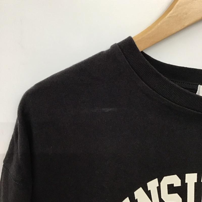 ローリーズファーム LOWRYS FARM Tシャツ 七分袖 FREE 無地 X ロゴ、文字 黒 / ブラック /  レディース USED 古着 中古 10150917