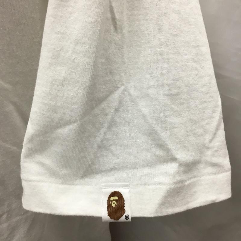 アベイシングエイプ A BATHING APE Tシャツ 半袖 001TEH731910C ベアブリック クルーネック XL プリント 白 / ホワイト /  メンズ USED 古着 中古 10121242