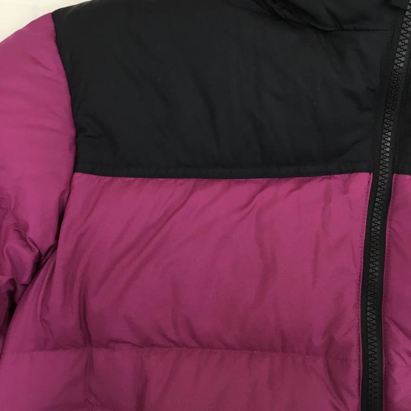 ザノースフェイス THE NORTH FACE ジャケット、上着 ダウンジャケット NDW91952 SHORT NUPTSE JACKET M ロゴ、文字 黒 / ブラック / X 桃 / ピンク /  レディース USED 古着 中古 10139653