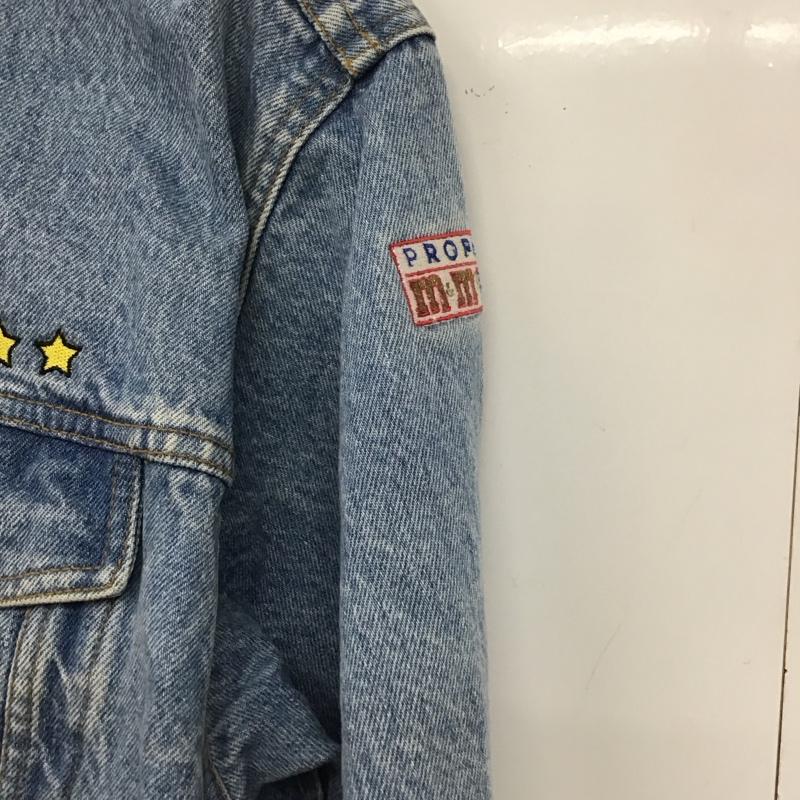 古着 USED ジャケット、上着 ジャケット、ブレザー デニムジャケット Gジャン アウター カジュアルジャケット XL ロゴ、文字 インディゴ / インディゴ /  メンズ USED 古着 中古 10138910