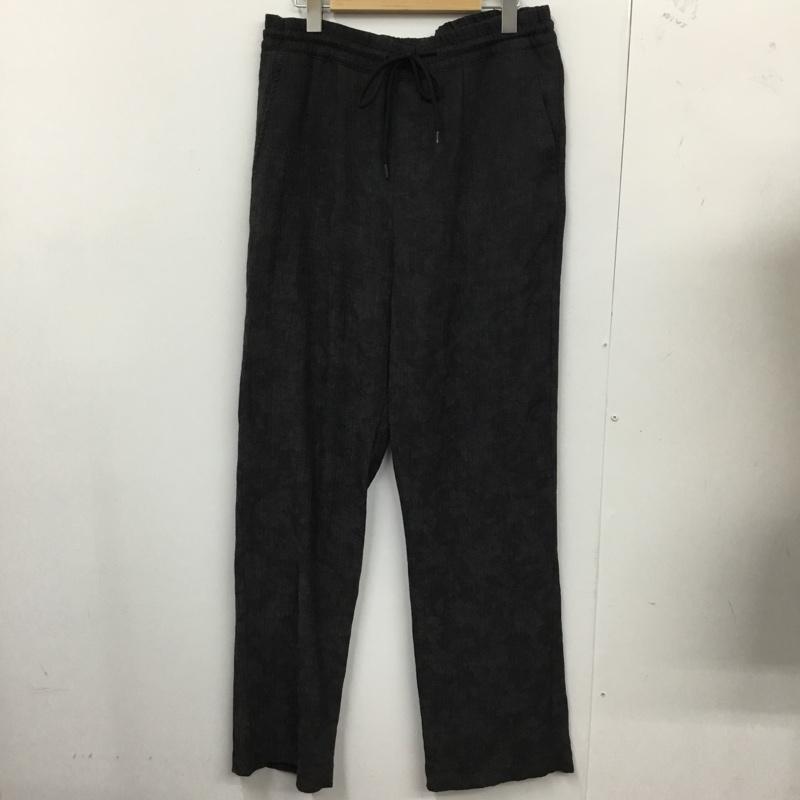 ザラ ZARA パンツ スラックス 6861/430/801 ワイドパンツ リラックスパンツ　カジュアルパンツ M 総柄 チャコールグレー / チャコールグレー /  メンズ USED 古着 中古 10121960
