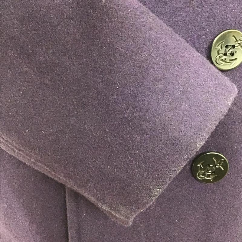 ショット schott ジャケット、上着 ジャケット、ブレザー ピーコート アウター ダブルジャケット 40 無地 紫 / パープル /  メンズ USED 古着 中古 10123139