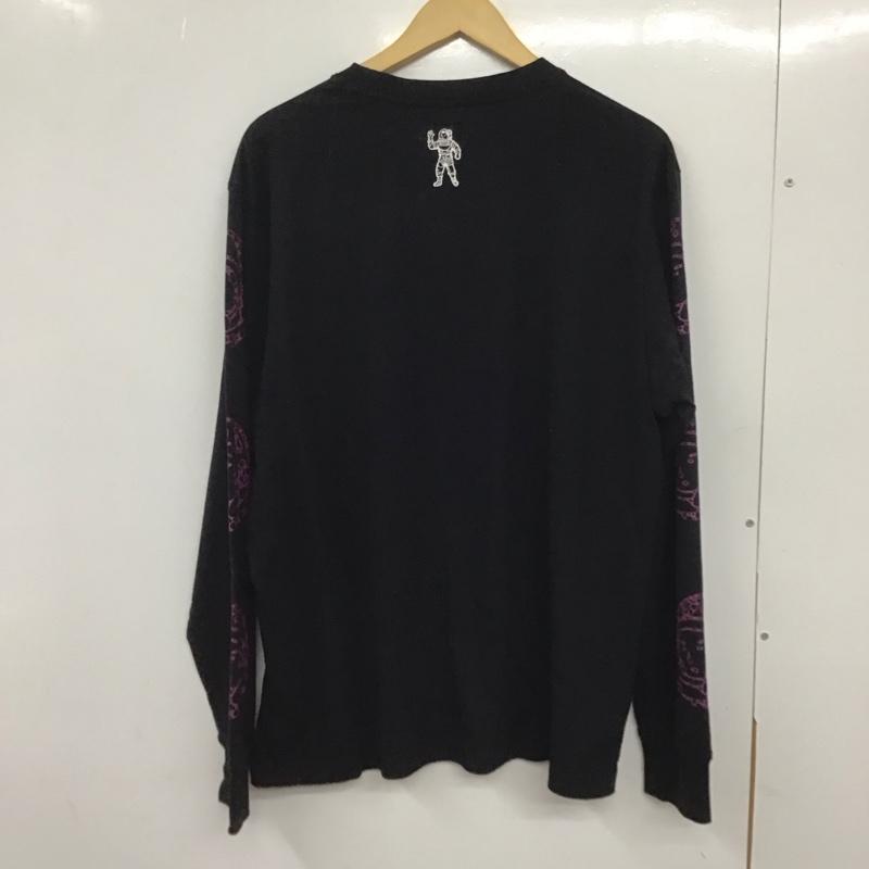 ビリオネア・ボーイズ・クラブ BILLIONAIRE BOYS CLUB カットソー 長袖 長袖カットソー プリントカットソー クルーネック L プリント 黒 / ブラック /  メンズ USED 古着 中古 10132683