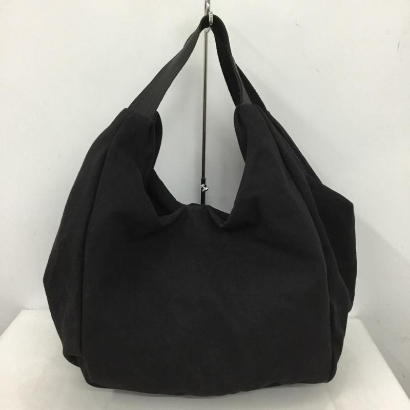ニコアンド niko and... トートバッグ トートバッグ コットン キャンバス ロゴ、文字 黒 / ブラック /  レディース USED 古着 中古 10149825