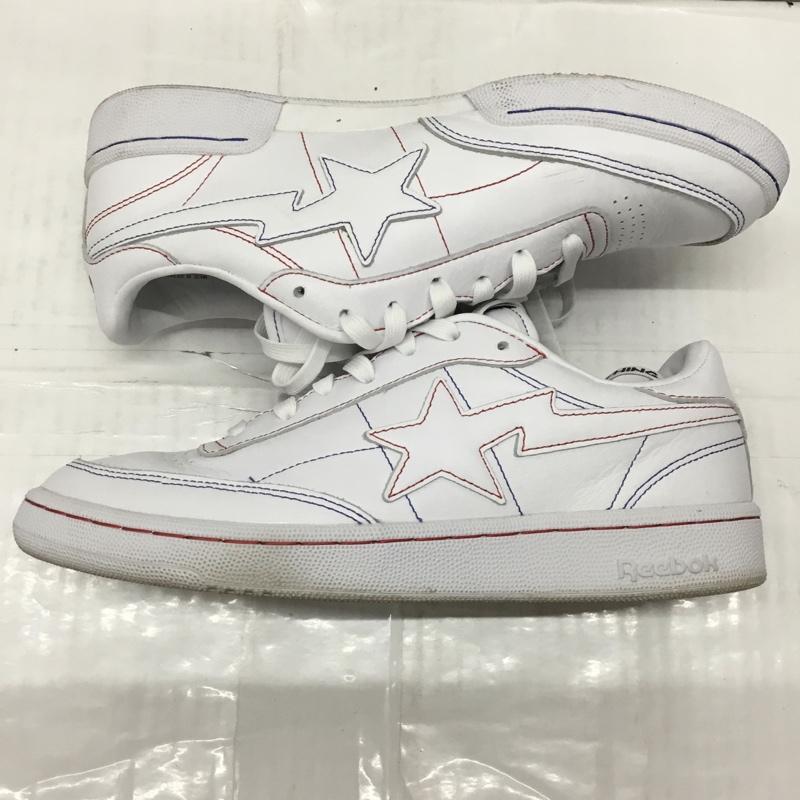 アベイシングエイプ A BATHING APE スニーカー スニーカー Q47367 Reebok BAPE CLUB C 85 26cm 箱有 26.0cm ロゴ、文字 白 / ホワイト /  メンズ USED 古着 中古 10107629