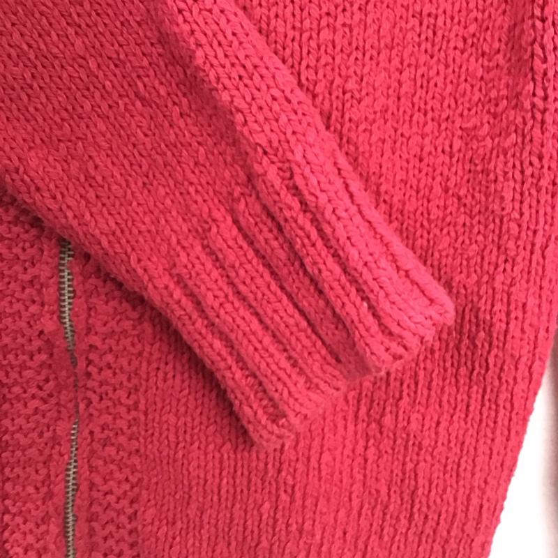 ロンハーマン RonHerman×Wrangler カーディガン 長袖 長袖ニットカーディガン ジップアップ S 無地 赤 / レッド /  メンズ USED 古着 中古 10141460