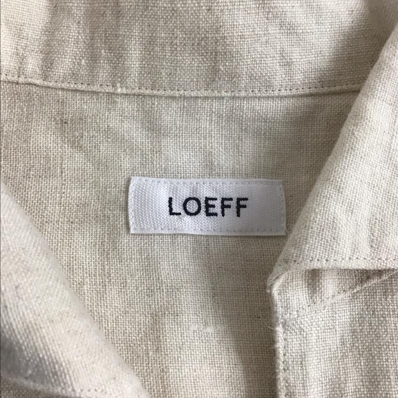 ロエフ LOEFF シャツ、ブラウス 長袖 8881-231-0012 長袖シャツ カラーシャツ カジュアルシャツ 1 無地 ベージュ / ベージュ /  メンズ USED 古着 中古 10111672