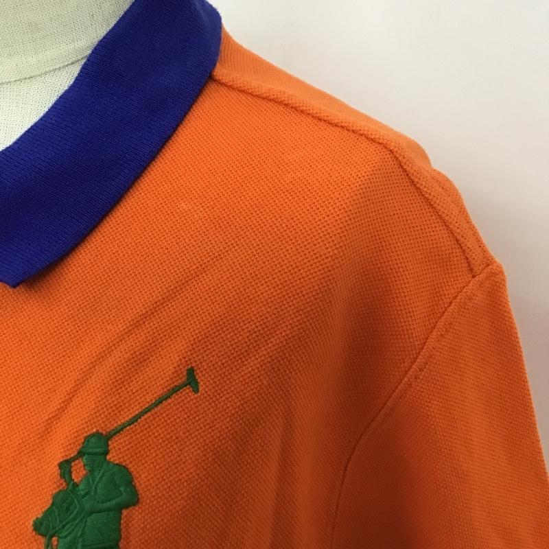 ポロバイラルフローレン Polo by RALPH LAUREN ポロシャツ 半袖 L 無地 橙 / オレンジ /  レディース USED 古着 中古 10105790