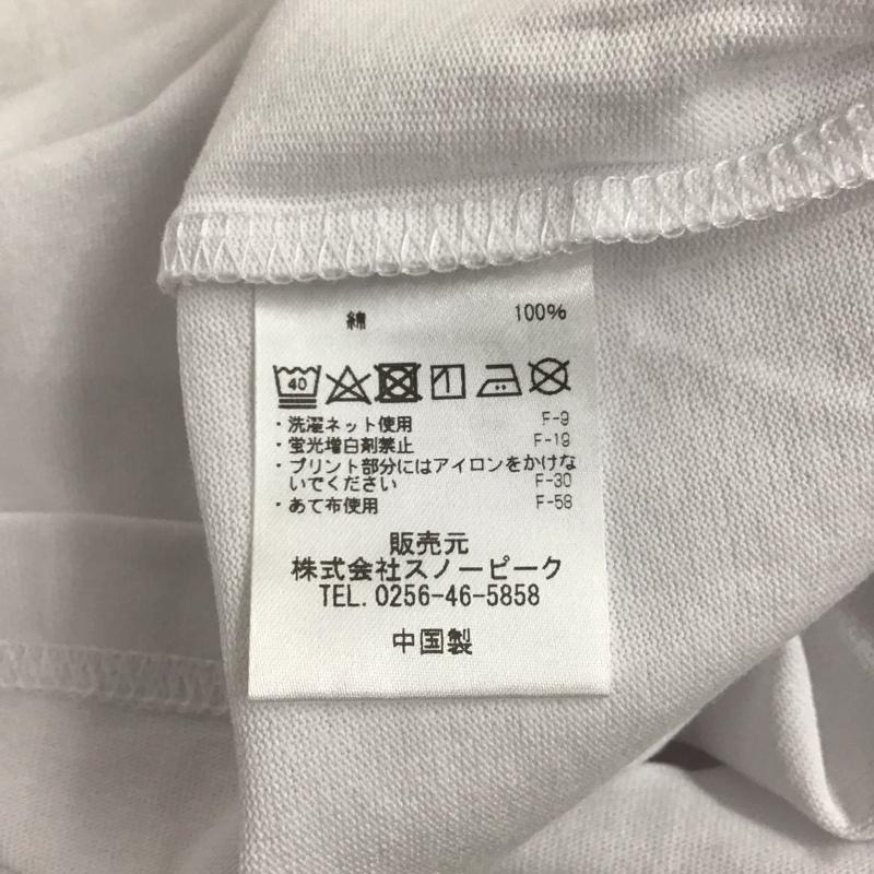 スノーピーク Snow Peak Tシャツ 半袖 Relume JOURNALSTANDARD別注 半袖カットソー プリントTシャツ クルーネックカットソー M ロゴ、文字 白 / ホワイト /  メンズ USED 古着 中古 10131628