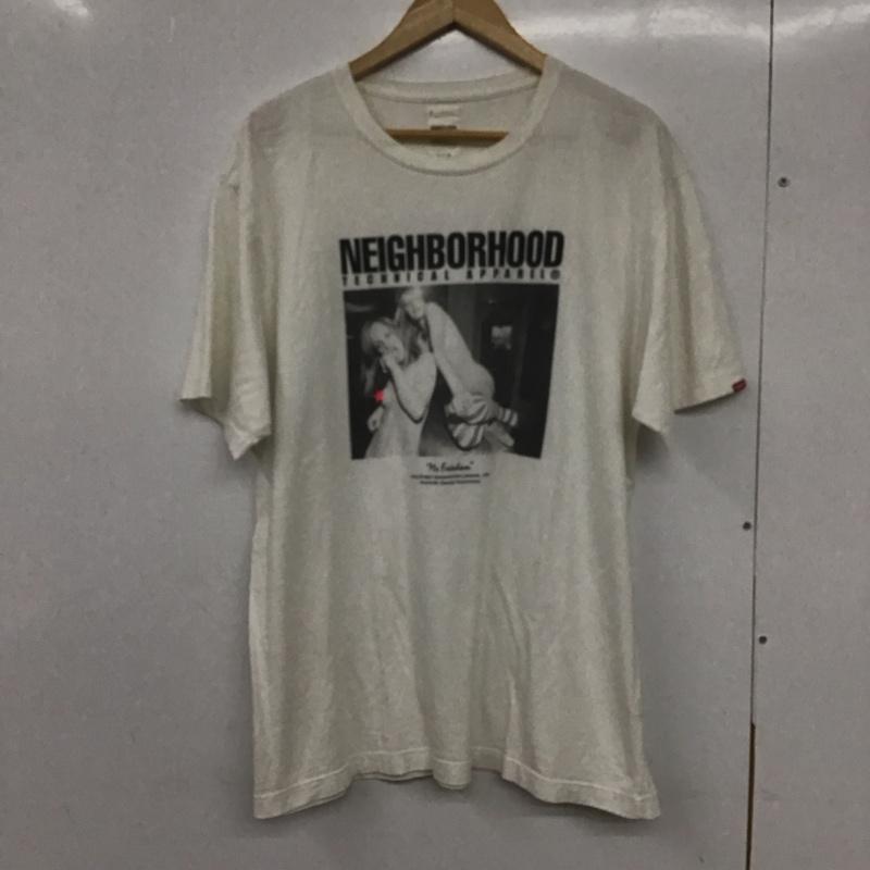 ネイバーフッド NEIGHBORHOOD Tシャツ 半袖 半袖カットソー プリントTシャツ クルーネックカットソー 4 プリント 白 / ホワイト /  メンズ USED 古着 中古 10132675