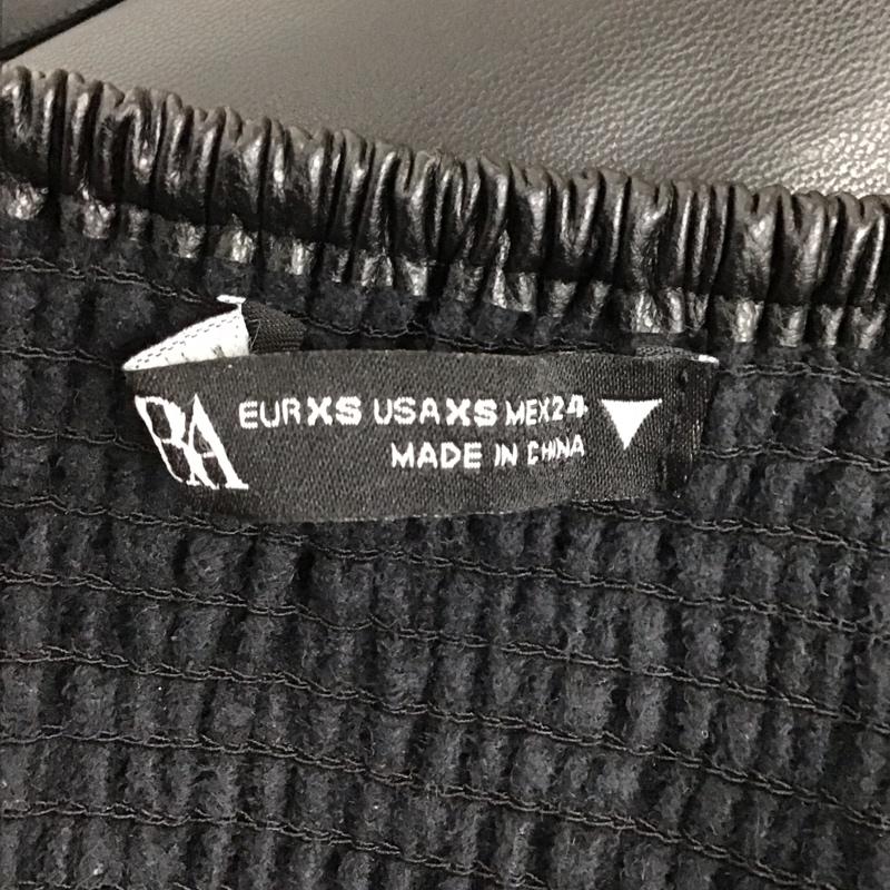 ザラ ZARA ワンピース ロングスカート 7901 883 800 フェイクレザー 合皮 キャミワンピース XS 無地 黒 / ブラック /  レディース USED 古着 中古 10119611