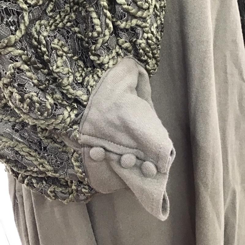 ジーナシス JEANASIS ワンピース ロングスカート js071272yg 7分袖ワンピース FREE 無地 カーキ / カーキ /  レディース USED 古着 中古 10121159