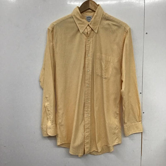 ブルックスブラザーズ BROOKS BROTHERS シャツ、ブラウス 長袖 長袖シャツ ストライプシャツ ボタンダウンシャツ ストライプ 白 / ホワイト / X 橙 / オレンジ /  メンズ USED 古着 中古 10132382