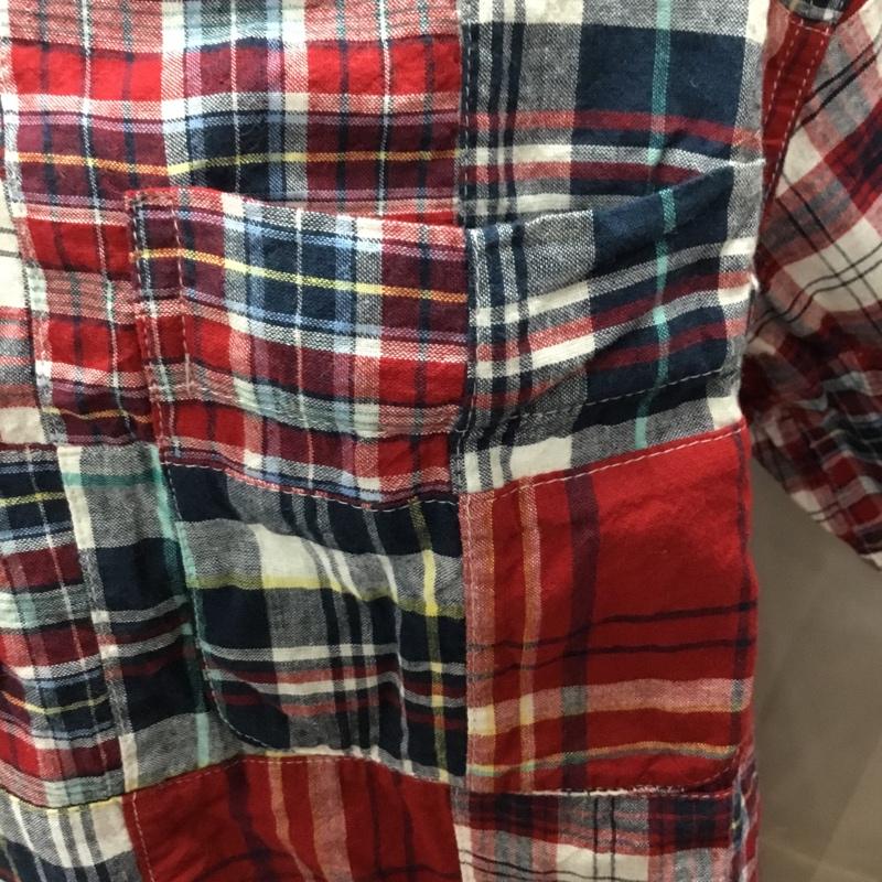 エディーバウアー Eddie Bauer シャツ、ブラウス 半袖 ボタンダウン 胸ポケット プルオーバー M チェック マルチカラー / マルチカラー /  メンズ USED 古着 中古 10111585