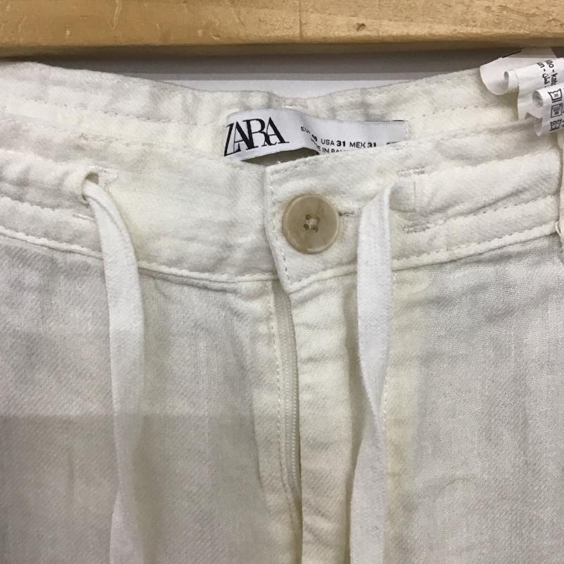 ザラ ZARA パンツ ワークパンツ、ペインターパンツ ワークパンツ ワイドパンツ カジュアルパンツ 40 無地 アイボリー / アイボリー /  メンズ USED 古着 中古 10149199