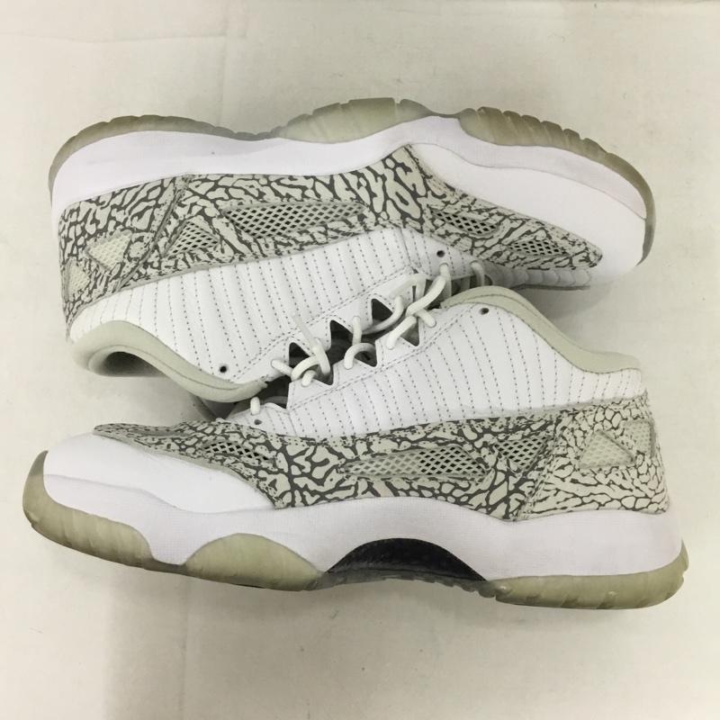 ナイキ NIKE スニーカー スニーカー 306008-102 AIR JORDAN 11 RETRO LOW 27cm 箱有 27.0cm ワンポイント 白 / ホワイト / X 灰 / グレー /  メンズ USED 古着 中古 10133609