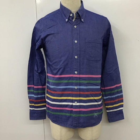 ユニフォームエクスペリメント uniform experiment シャツ、ブラウス 長袖 長袖シャツ カラーシャツ ポケットシャツ 長袖カットソー ボーダーシャツ 2 ボーダー柄 マルチカラー / マルチカラー /  メンズ USED 古着 中古 10114703