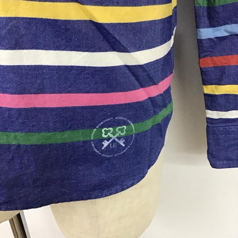 ユニフォームエクスペリメント uniform experiment シャツ、ブラウス 長袖 長袖シャツ カラーシャツ ポケットシャツ 長袖カットソー ボーダーシャツ 2 ボーダー柄 マルチカラー / マルチカラー /  メンズ USED 古着 中古 10114703