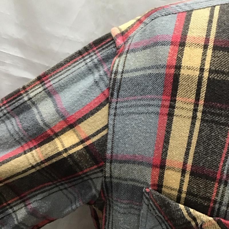 ショット schott シャツ、ブラウス 長袖 長袖シャツ カラーシャツ ポケットシャツ 長袖カットソー チェックシャツ XL チェック マルチカラー / マルチカラー /  メンズ USED 古着 中古 10116289