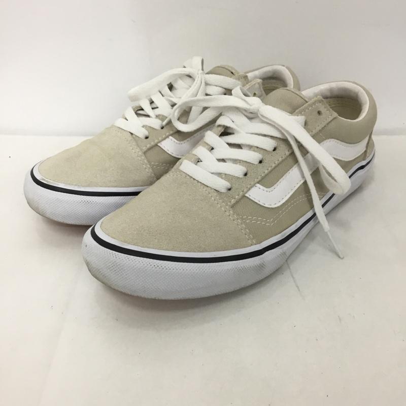 バンズ VANS スニーカー スニーカー V36CF CALM オールドスクール 598707-0002 24.5cm 24.5cm ロゴ、文字 ベージュ / ベージュ / X 白 / ホワイト /  レディース USED 古着 中古 10124859
