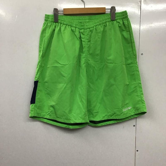 エクストララージ XLARGE パンツ ショートパンツ ショートパンツ ハーフパンツ カジュアルパンツ ナイロンパンツ L ロゴ、文字 緑 / グリーン /  メンズ USED 古着 中古 10142933