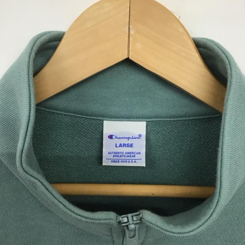 チャンピオン Champion トレーナー 長袖 c3-b020 ハーフジップスウェットシャツ 長袖トレーナー L ロゴ、文字 マルチカラー / マルチカラー /  メンズ USED 古着 中古 10148291