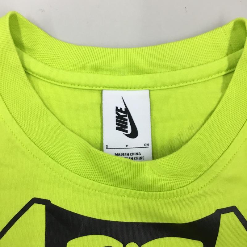 ナイキ NIKE Tシャツ 半袖 BQ0827-389 18AW NRG A6 Tuxedo T-Shirt S プリント 黄緑 / イエローグリーン /  メンズ USED 古着 中古 10113432