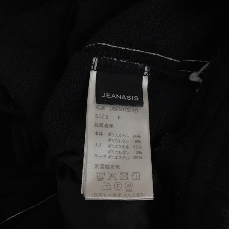 ジーナシス JEANASIS パンツ ワークパンツ、ペインターパンツ カジュアルパンツ ワークパンツ ワイドパンツ ジャージ トラックパンツ FREE ロゴ、文字 黒 / ブラック /  レディース USED 古着 中古 10114482
