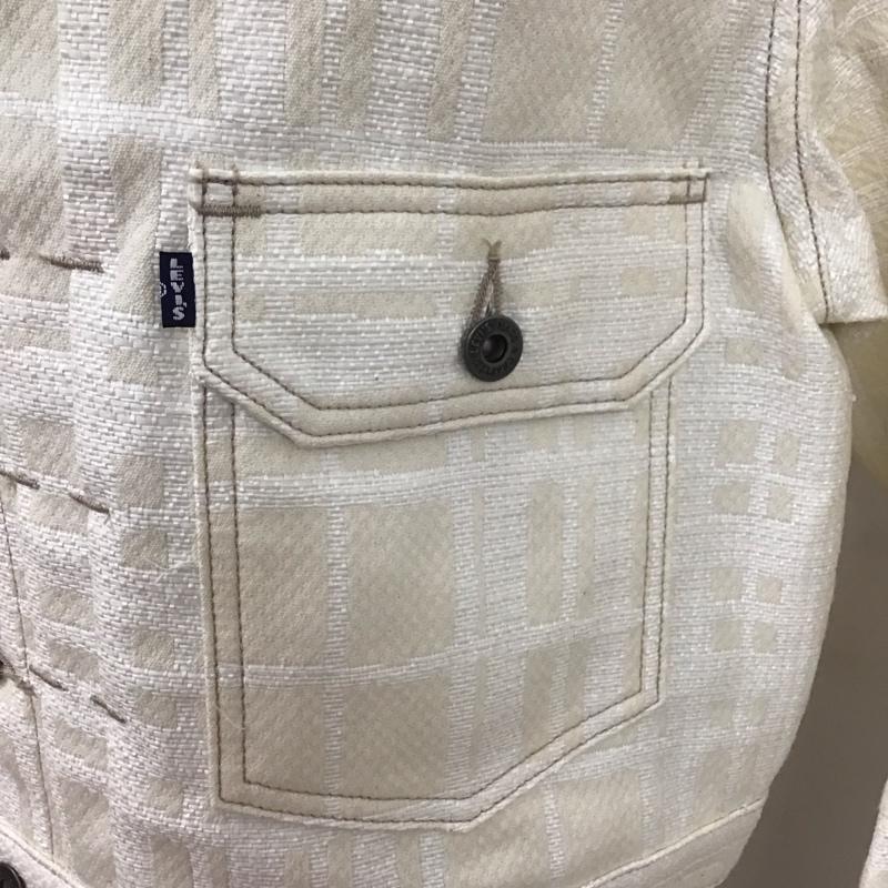 リーバイストラウスアンドコー Levi Strauss & co. ジャケット、上着 ジャケット、ブレザー カジュアルジャケット カラージャケット ポケットジャケット アウター S 総柄 白 / ホワイト /  メンズ USED 古着 中古 10123835