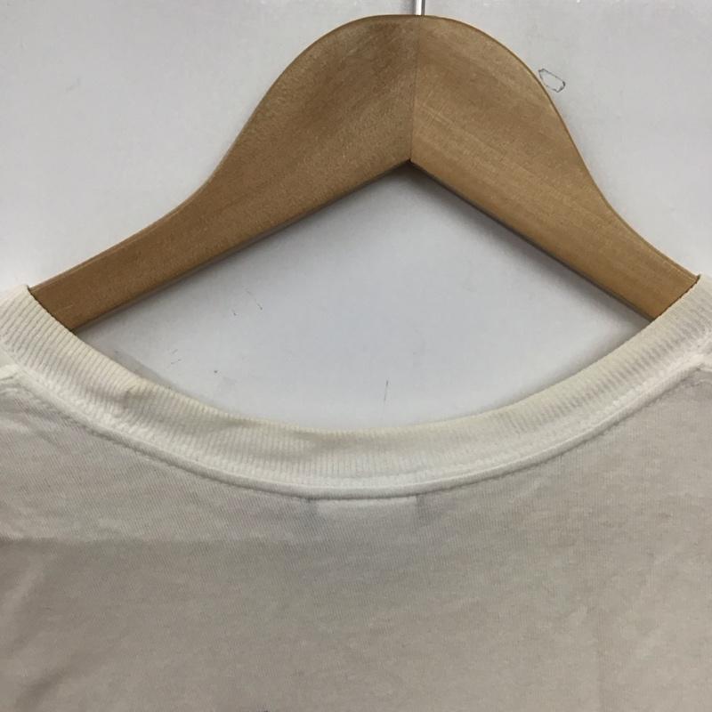 ステューシー STUSSY Tシャツ 半袖 半袖カットソー プリントTシャツ クルーネックカットソー M ロゴ、文字 アイボリー / アイボリー /  メンズ USED 古着 中古 10150284
